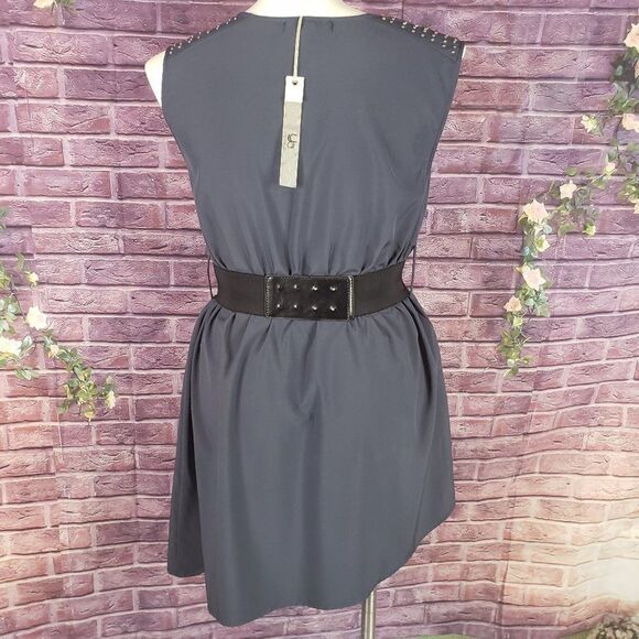 YA Los Angeles Blue Dress with Belt - Picture 6 of 6